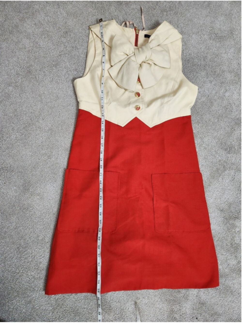 ASO Blair Waldorf Gossip Girl & Amanda Seyfried Bow Dress Sz 6 Preppy Collegiate - Picture 11 of 15